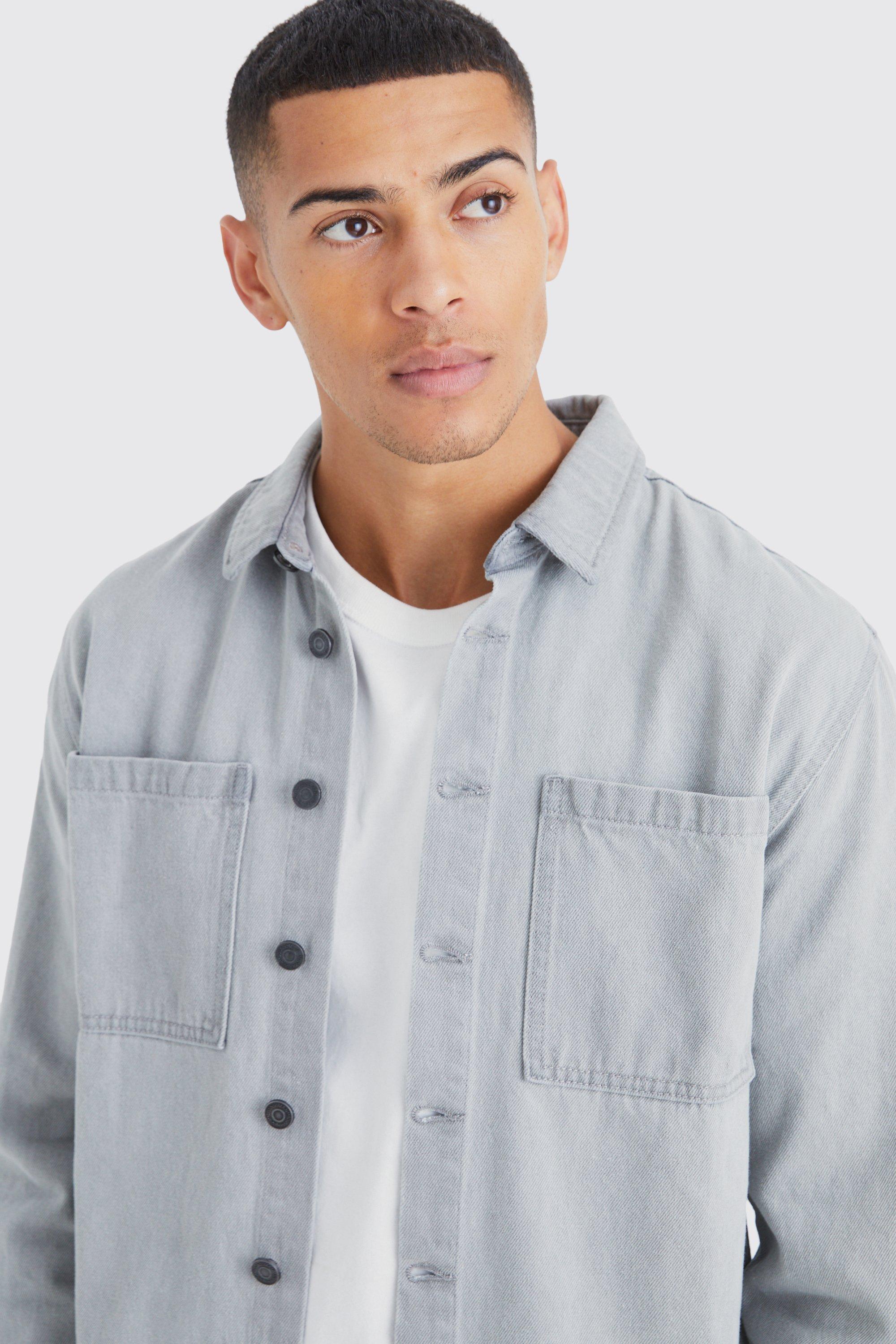 Long Sleeve Denim Overshirt